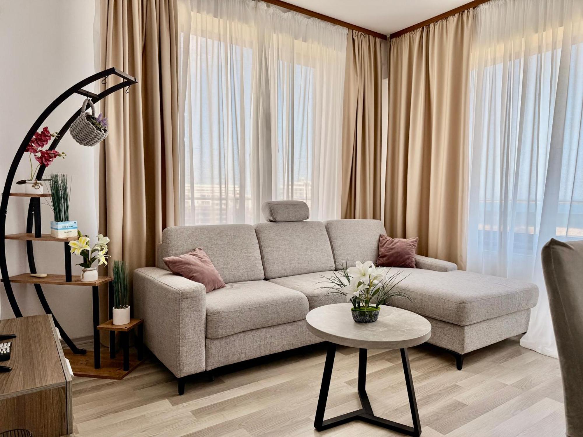 Aqua Vista Nuba - Vedere Top La Mare Si Lac - Apartament 2 Camere Summerland - Mamaia 马马亚 外观 照片